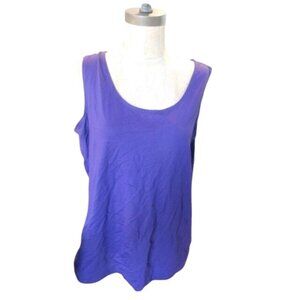 Chico's size XL (3)  Purple  Scoop Neck Smooth STRETCH Top